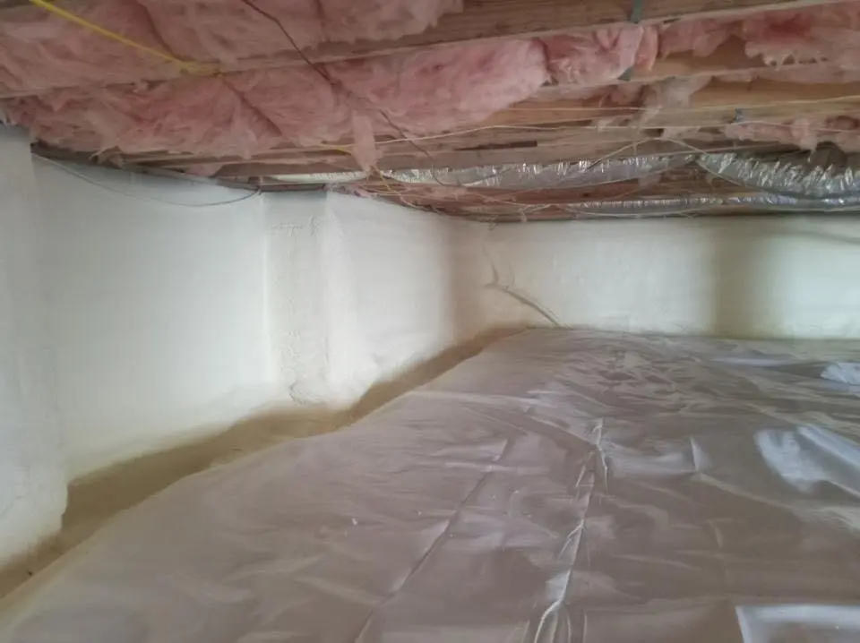 Crawl space encapsulation with closed-cell spray foam for Roof Maintenance in Lakeville